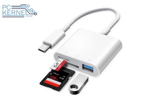 Lector Memorias y HUB USB Puertos USB Tipo C OTG