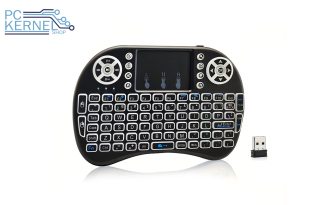 Mini Teclado Inalámbrico con Táctil para Mouse Teclas Iluminadas PC Android TV